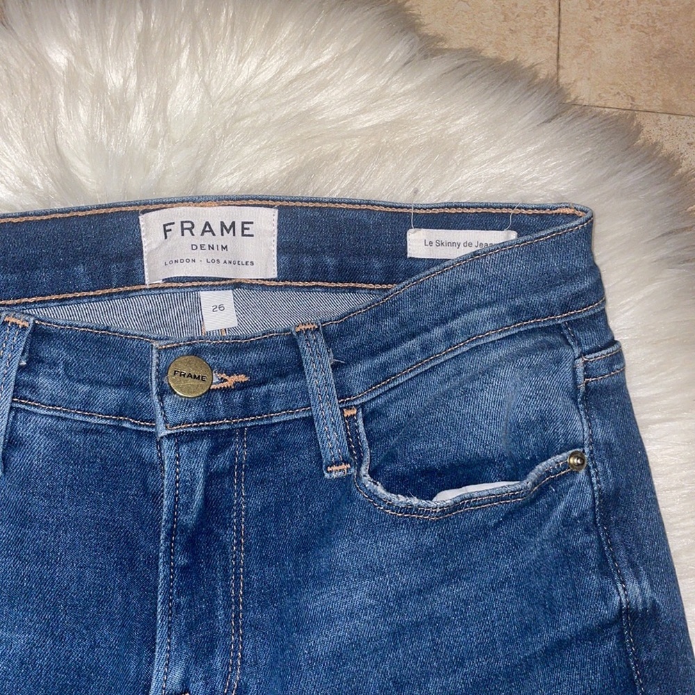 Frame Denim Le Skinny de Jeanne in Lambeth - Picture 3 of 6